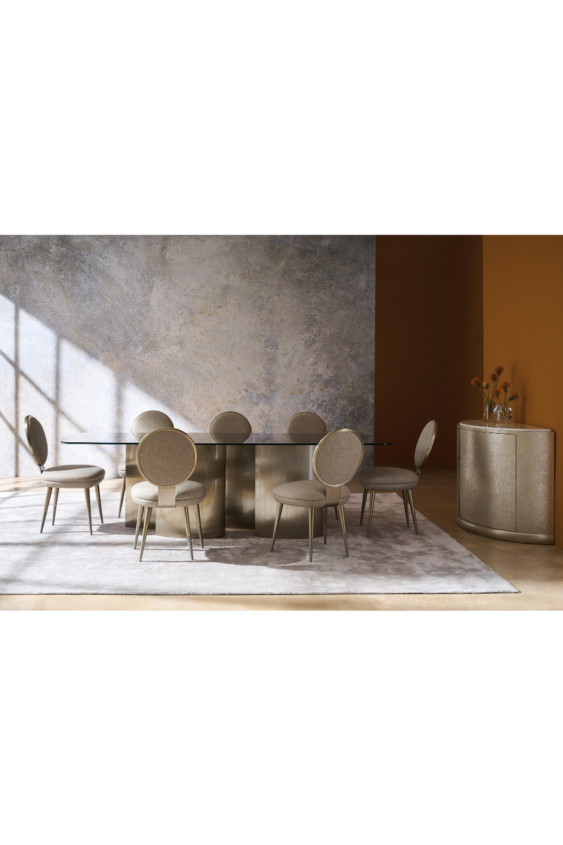 Beige Upholstered Dining Chair | Caracole Apollo | Oroatrade.com