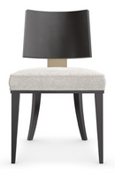 Black Bentwood Dining Chair (2) | Caracole Champagne | Oroatrade.com