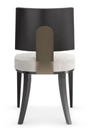 Black Bentwood Dining Chair (2) | Caracole Champagne | Oroatrade.com