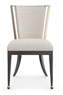Ivory Linen-Blend Dining Chair | Caracole Astoria | Oroatrade.com