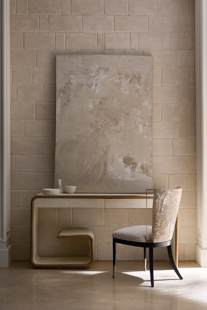 Ivory Linen-Blend Dining Chair | Caracole Astoria | Oroatrade.com