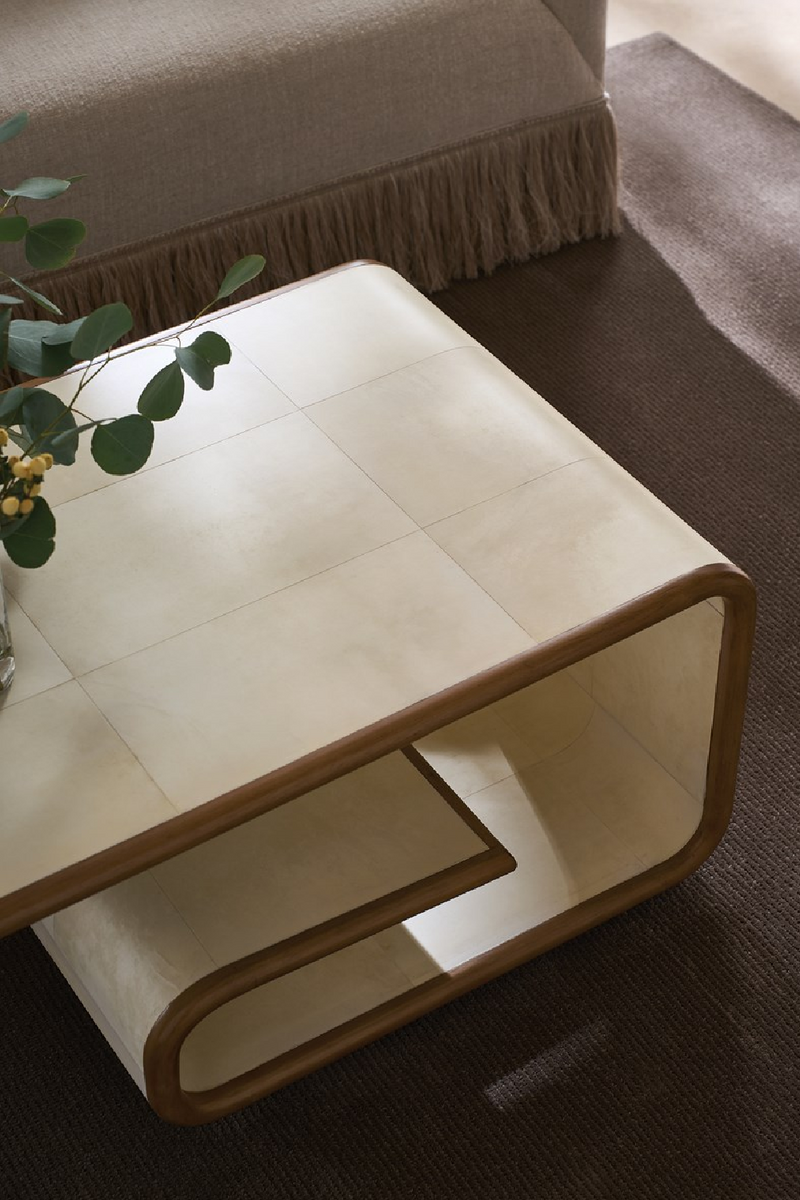 Ivory Parchment Coffee Table | Caracole Delano | Oroatrade.com