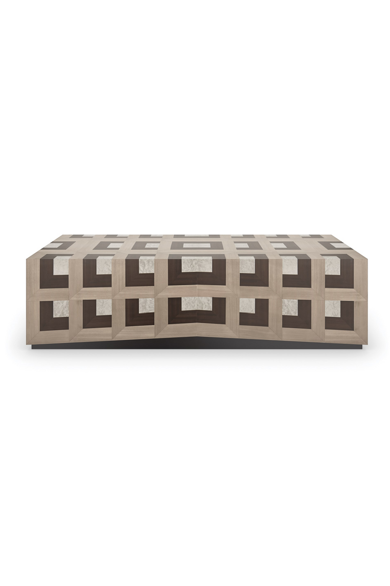 Parquet Rectangular Coffee Table | Caracole Illusion | Oroatrade.com