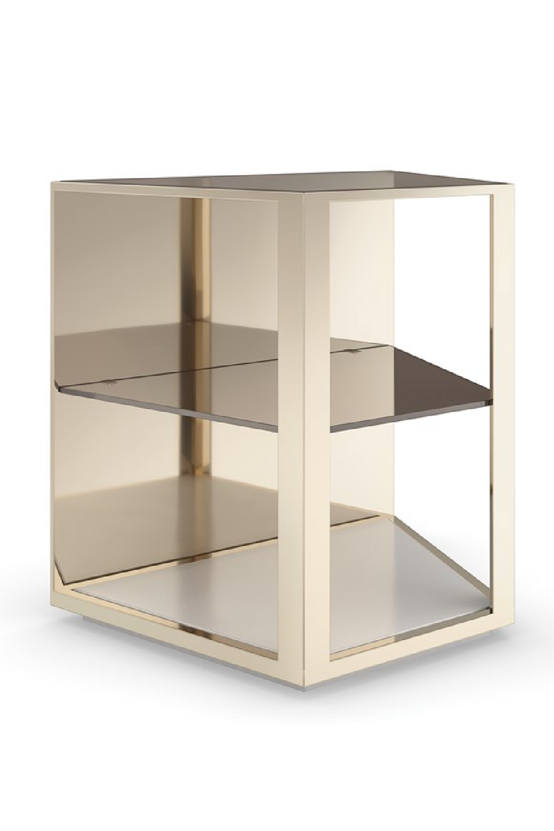 3-Layer Glass End Table | Caracole Refraction | Oroatrade.com