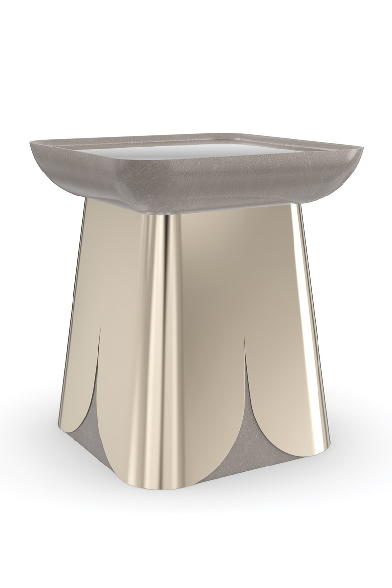 Square Mirror End Table | Caracole Zenith | Oroatrade.com