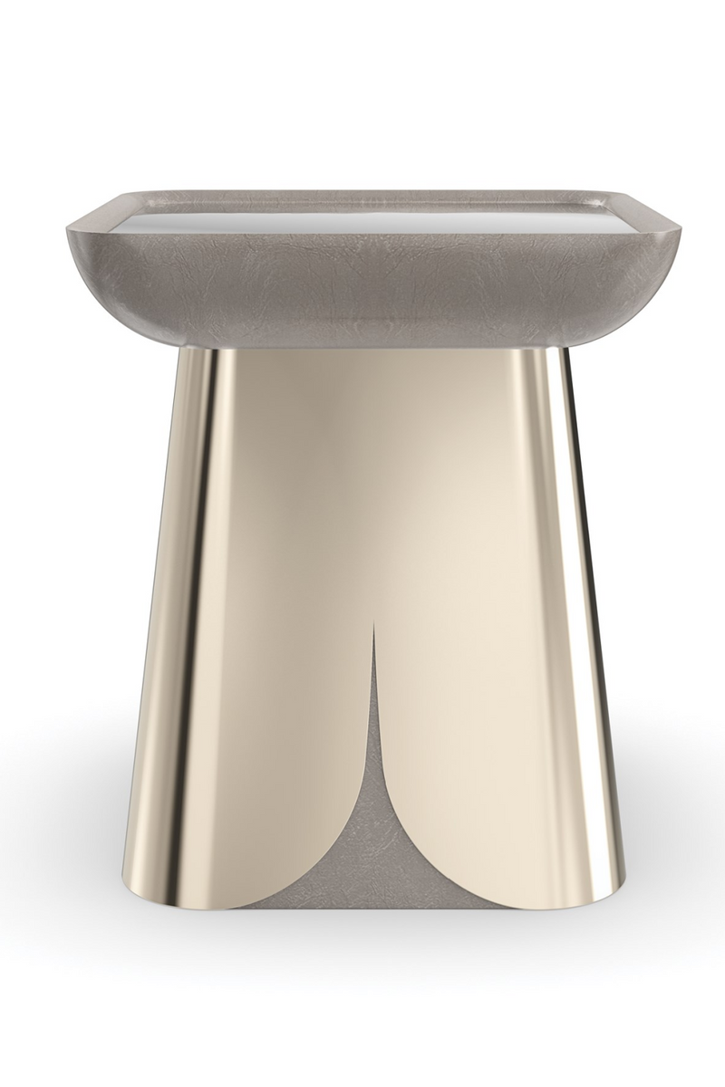 Square Mirror End Table | Caracole Zenith | Oroatrade.com