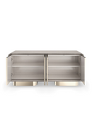 Mirrored 4-Door Media Unit | Caracole Aero | Oroatrade.com