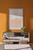 Mirrored 4-Door Media Unit | Caracole Aero | Oroatrade.com