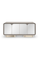 Mirrored 4-Door Media Unit | Caracole Aero | Oroatrade.com