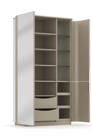 Silver Gloss Cabinet | Caracole Oblique | Oroatrade.com