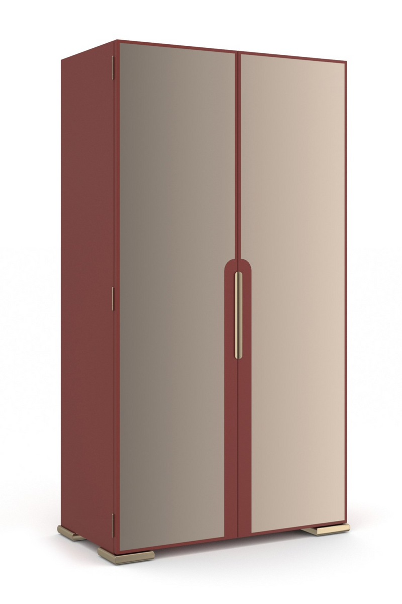 Bronze Mirror 2-Door Cabinet | Caracole Allure | Oroatrade.com