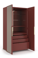 Bronze Mirror 2-Door Cabinet | Caracole Allure | Oroatrade.com