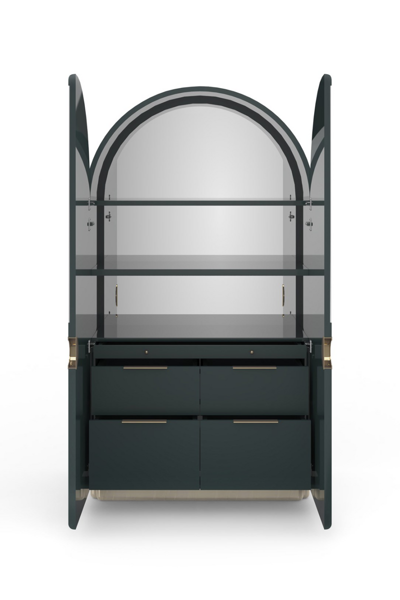 Arched 2-Door Cabinet | Caracole Gelee | Oroatrade.com