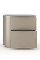 Silver Gloss 2-Drawer Nightstand | Caracole Oblique | Oroatrade.com
