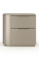 Silver Gloss 2-Drawer Nightstand | Caracole Oblique | Oroatrade.com