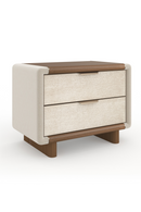 Suede Panel Nightstand | Caracole Botero | Oroatrade.com
