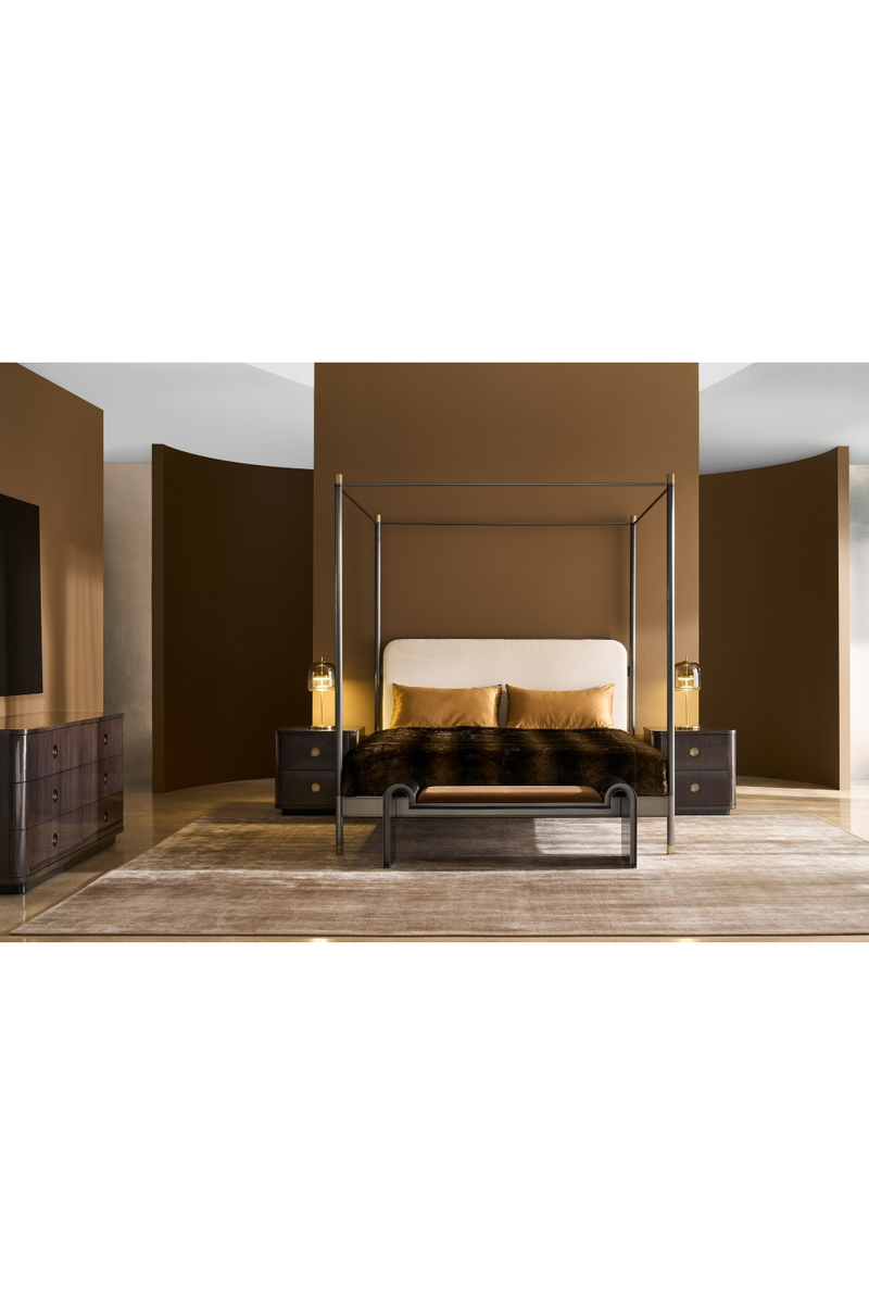 Brown Wooden Nightstand | Caracole Bachelor | Oroatrade.com