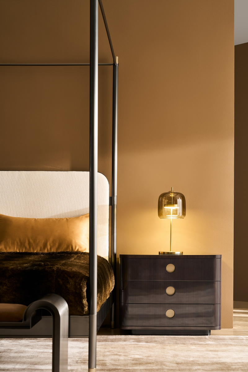 Brown Wooden Nightstand | Caracole Bachelor | Oroatrade.com