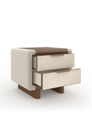Suede Panel Nightstand | Caracole Botero | Oroatrade.com
