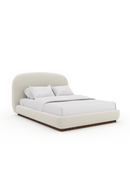 White Bouclé Bed | Caracole Botero | Oroatrade.com
