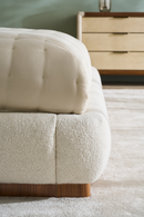 White Bouclé Bed | Caracole Botero | Oroatrade.com