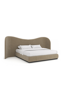 Taupe Velvet Bed | Caracole Clio | Oroatrade.com