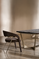 Glossy Stone Dining Table | Caracole Vena | Oroatrade.com