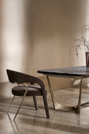 Glossy Stone Dining Table | Caracole Vena | Oroatrade.com