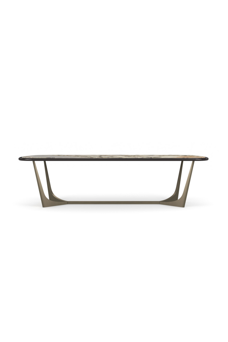 Glossy Stone Dining Table | Caracole Vena | Oroatrade.com