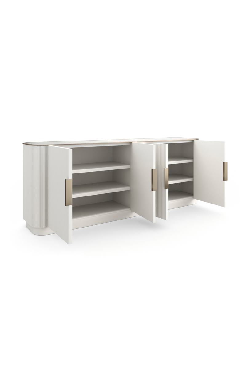 Fluted 4-Door Sideboard | Caracole Love | Oroatrade.com