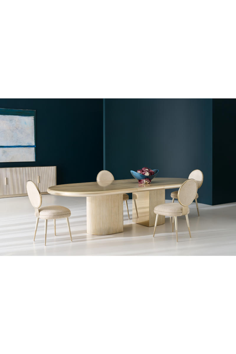 Light Gold Dining Chair | Caracole Apollo | Oroatrade.com