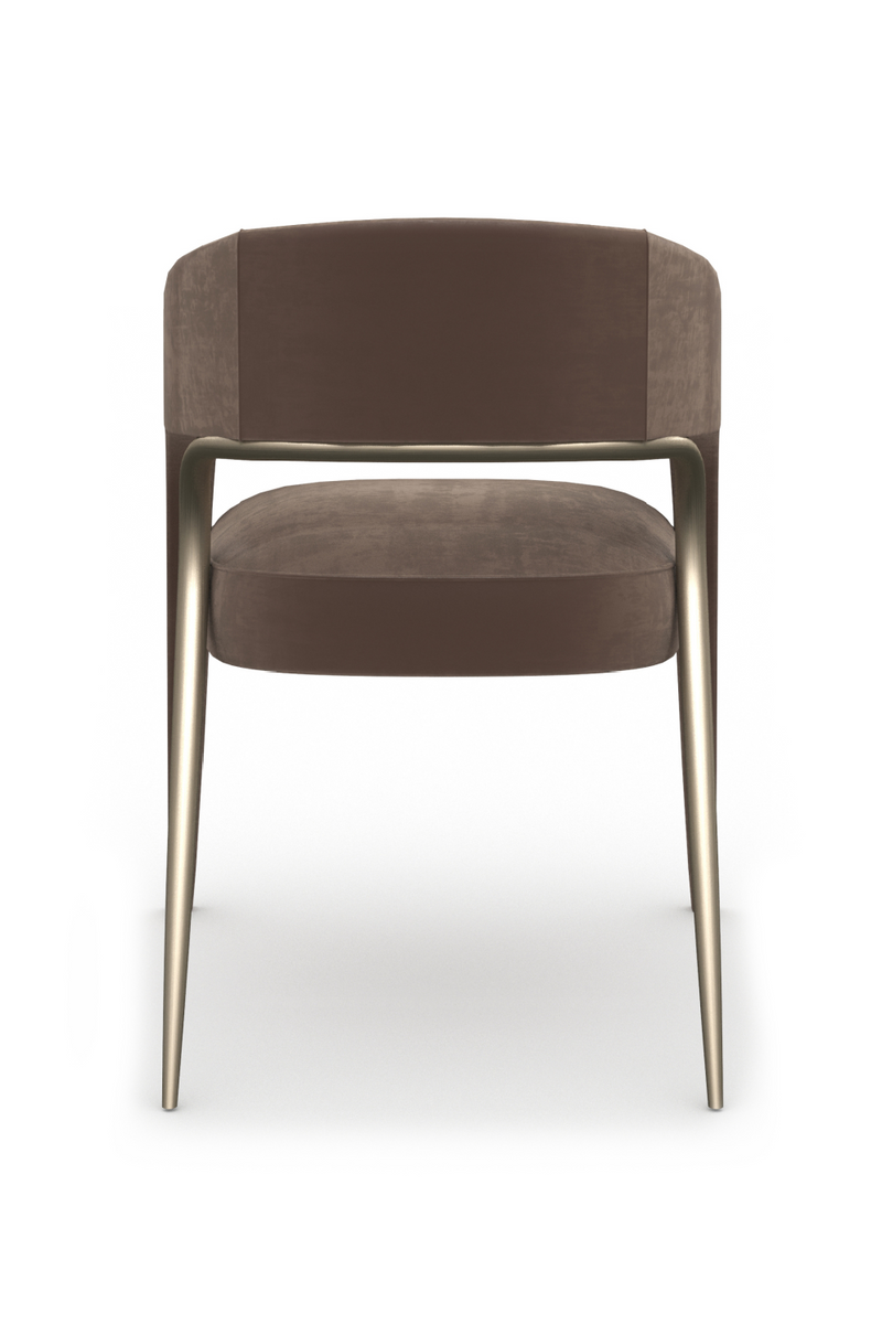 Open-Back Velvet Dining Chair | Caracole Gazelle | Oroatrade.com