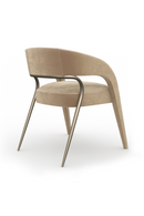Open-Back Velvet Dining Chair | Caracole Gazelle | Oroatrade.com