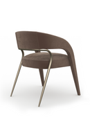 Open-Back Velvet Dining Chair | Caracole Gazelle | Oroatrade.com