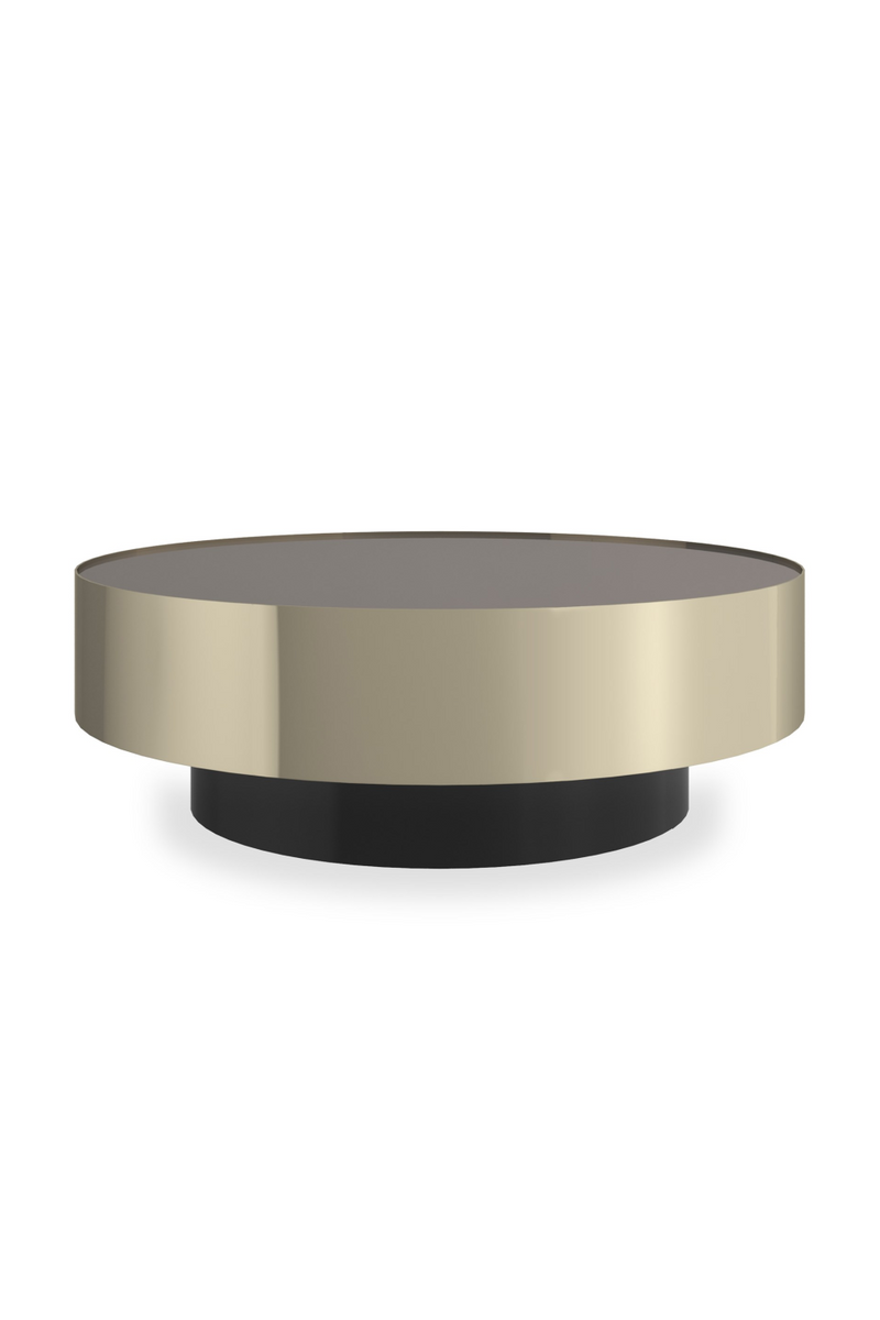 Round Bronze Mirror Coffee Table | Caracole Radius | Oroatrade.com