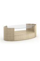 Glass Top Oval Coffee Table | Caracole Love | Oroatrade.com