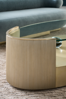 Glass Top Oval Coffee Table | Caracole Love | Oroatrade.com