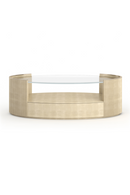 Glass Top Oval Coffee Table | Caracole Love | Oroatrade.com