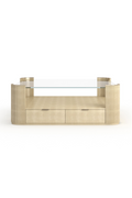 Glass Top Square Coffee Table | Caracole Love | Oroatrade.com