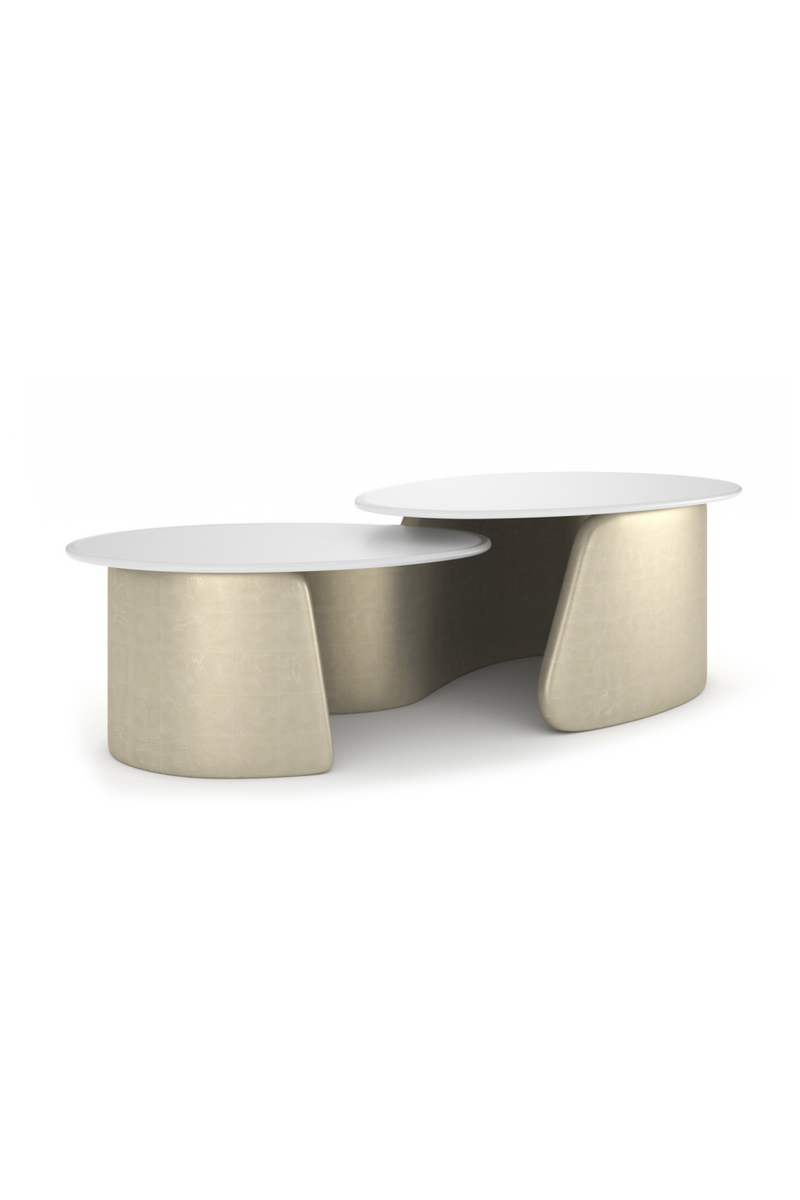 Frosted Glass Tops Cocktail Table | Caracole Bauble | Oroatrade.com