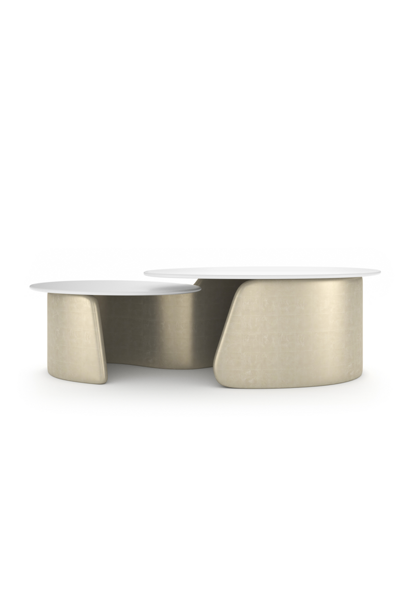 Frosted Glass Tops Cocktail Table | Caracole Bauble | Oroatrade.com