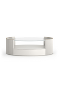 Glass Top Oval Coffee Table | Caracole Love | Oroatrade.com