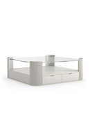 Glass Top Square Coffee Table | Caracole Love | Oroatrade.com