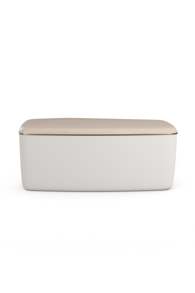 Ivory Bouclé Coffee Table | Caracole Serir | Oroatrade.com