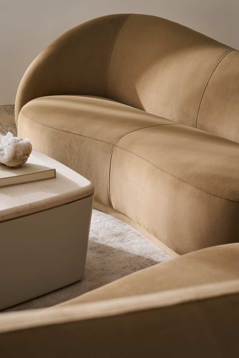 Ivory Bouclé Coffee Table | Caracole Serir | Oroatrade.com
