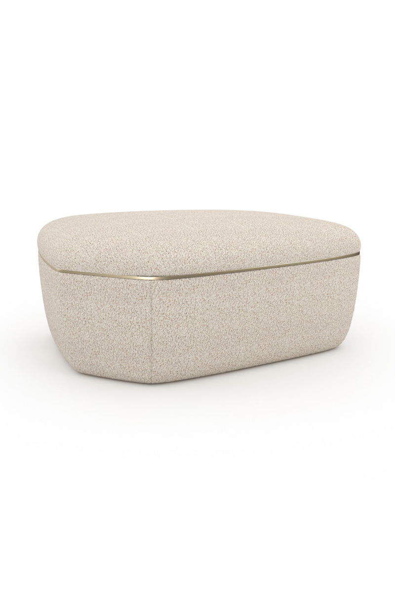 Ivory Bouclé Coffee Table | Caracole Serir | Oroatrade.com