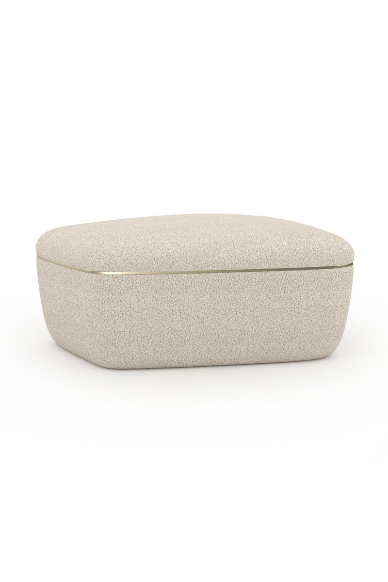 Ivory Bouclé Coffee Table | Caracole Serir | Oroatrade.com