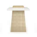 Wooden Trapezoid Side Table | Caracole Plank