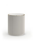 Glass Top Barrel End Table | Caracole Love | Oroatrade.com