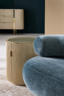 Glass Top Barrel End Table | Caracole Love | Oroatrade.com